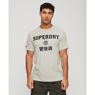 T-shirt met ronde hals en logo SUPERDRY