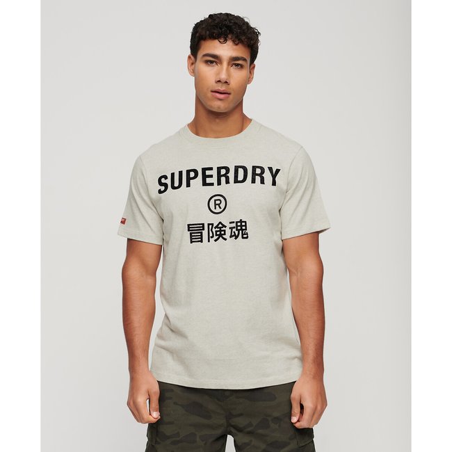 T-shirt girocollo con logo - SUPERDRY