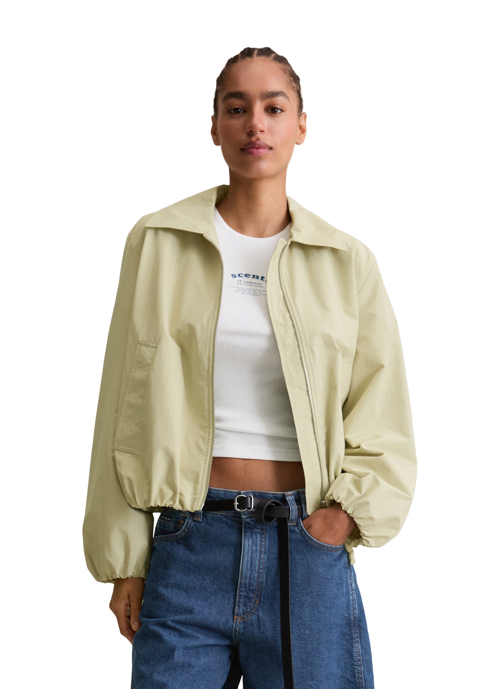 Veste relaxed en mélange de coton organique et de nylon, MARC O’POLO DENIM