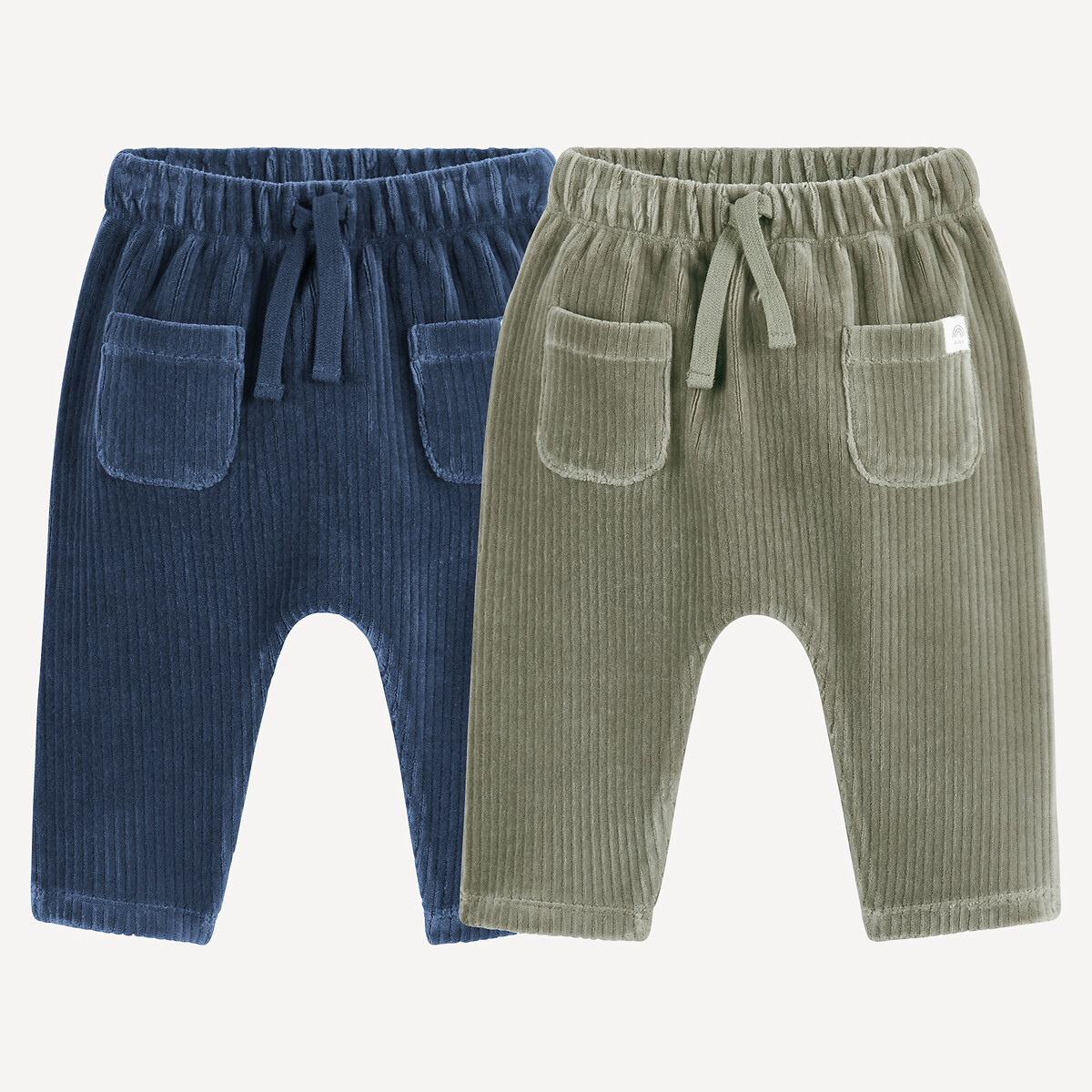 Lot de 2 pantalons en velours côtelé, LA REDOUTE COLLECTIONS