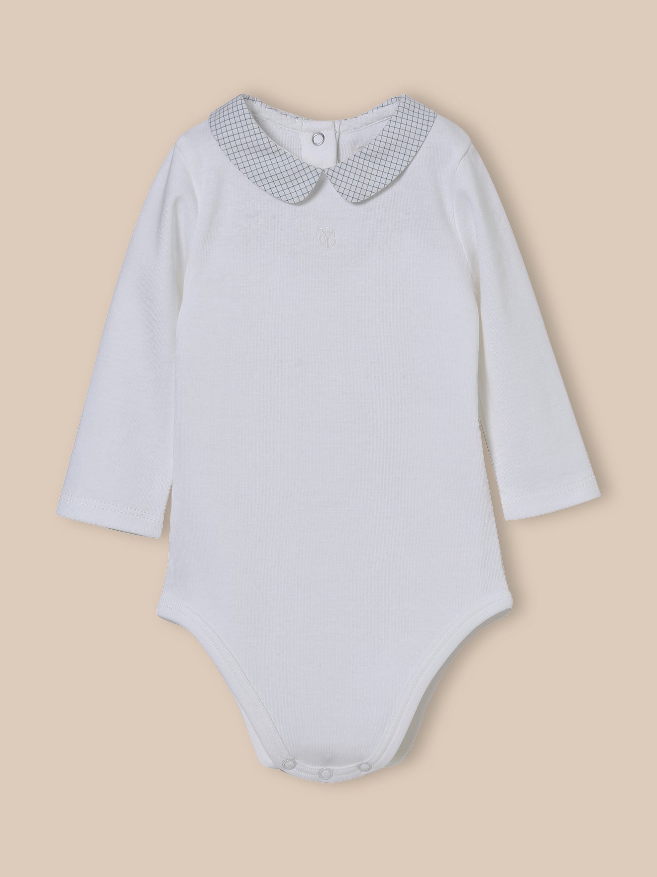 Body col à carreaux - coton biologique, CYRILLUS