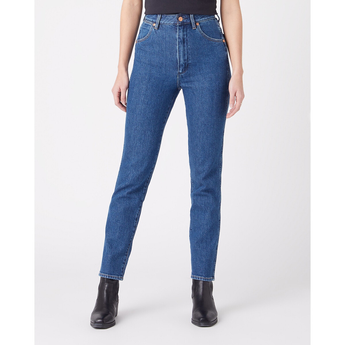 Jean wrangler discount femme taille haute