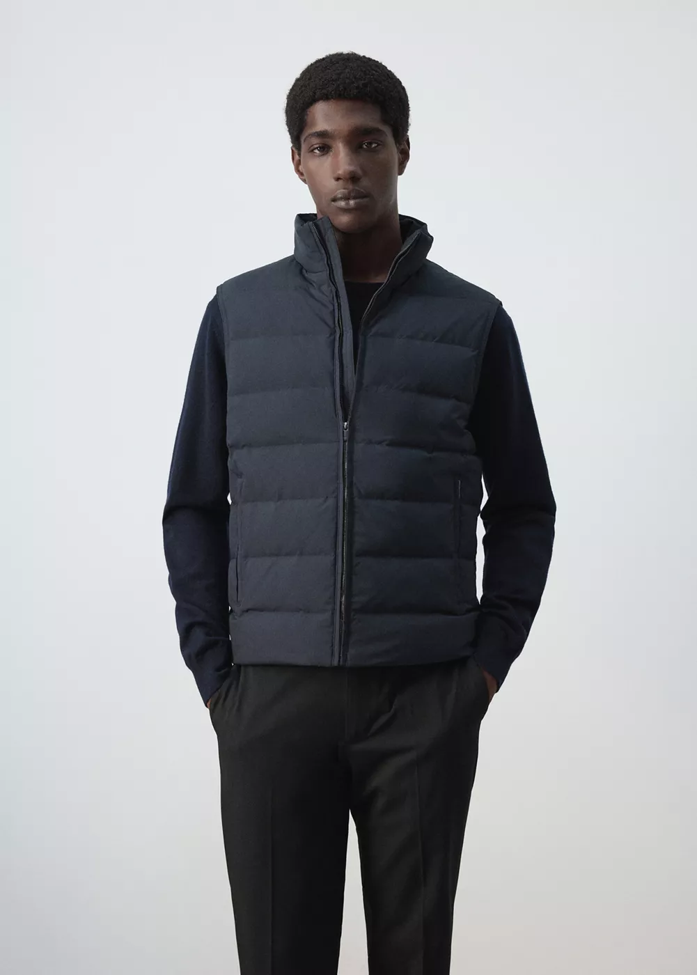 Gilet matelassée 80 % duvet déperlant, MANGO MAN