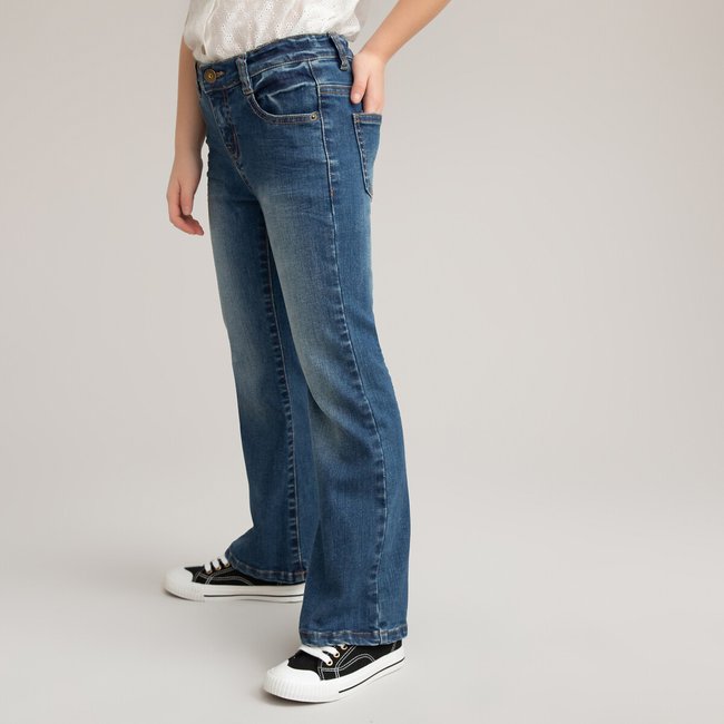Mid Rise Bootcut Jeans, 2-14 Years, stonewashed, LA REDOUTE COLLECTIONS