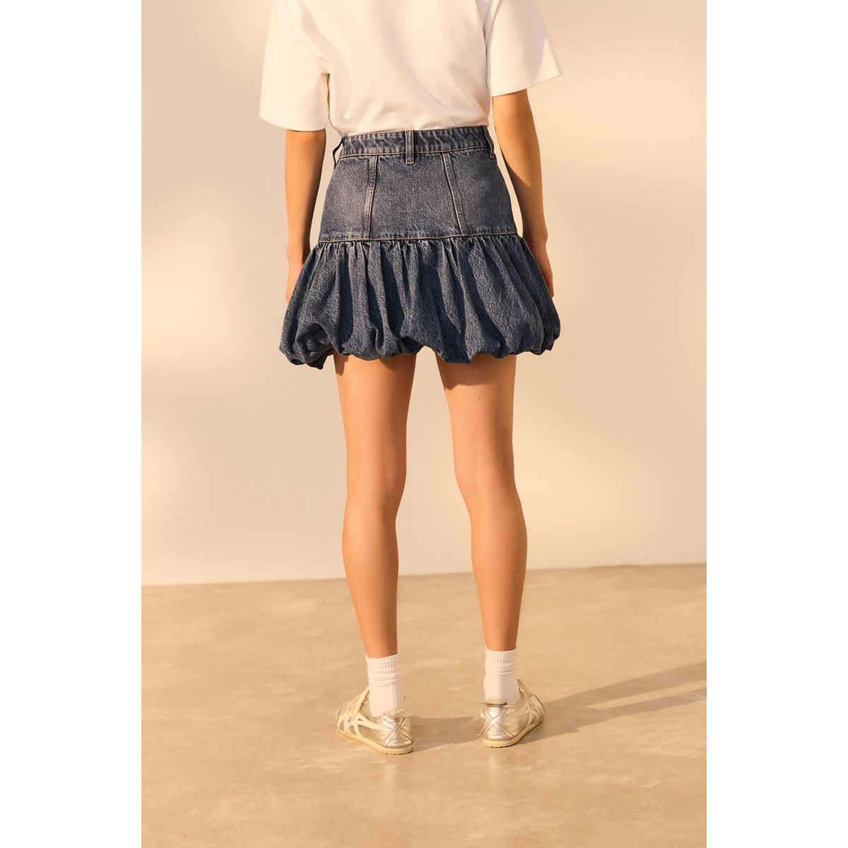 Mini Jupe En Jean Madonna - Taille S - Modèle Cool KB1117 - Occasion En Très Bon état
