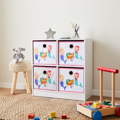 Mermaid 4 Cube Storage Unit with Drawers SO'HOME