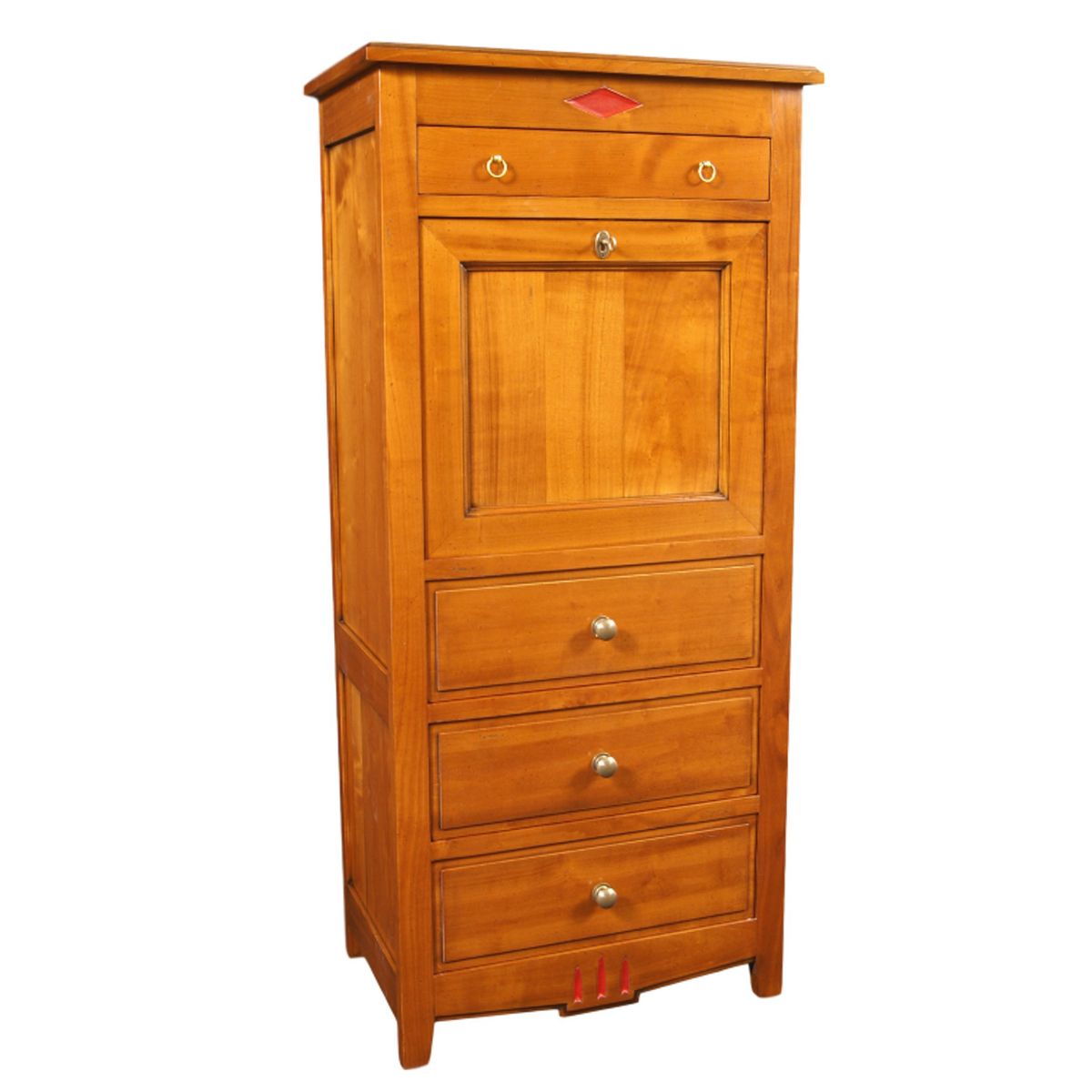 bureau secretaire en merisier massif