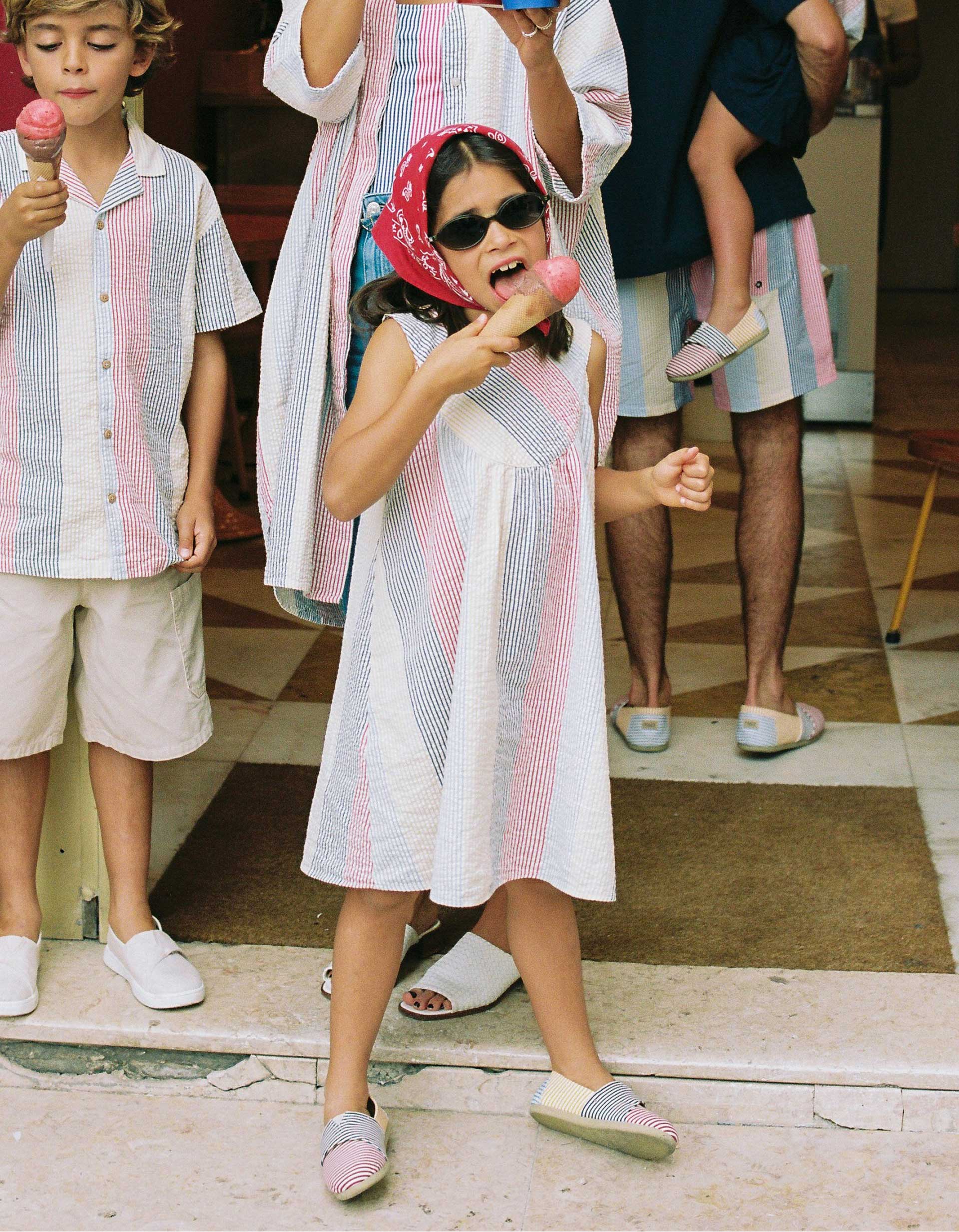 Robe sans manches en coton à rayures You&Me, ZIPPY