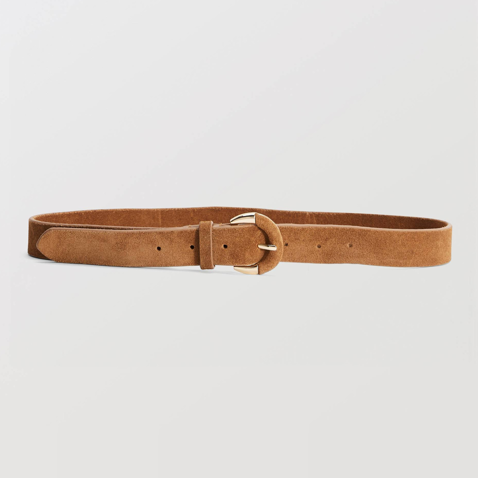 Ceinture en cuir avec boucle recouverte, MONOPRIX