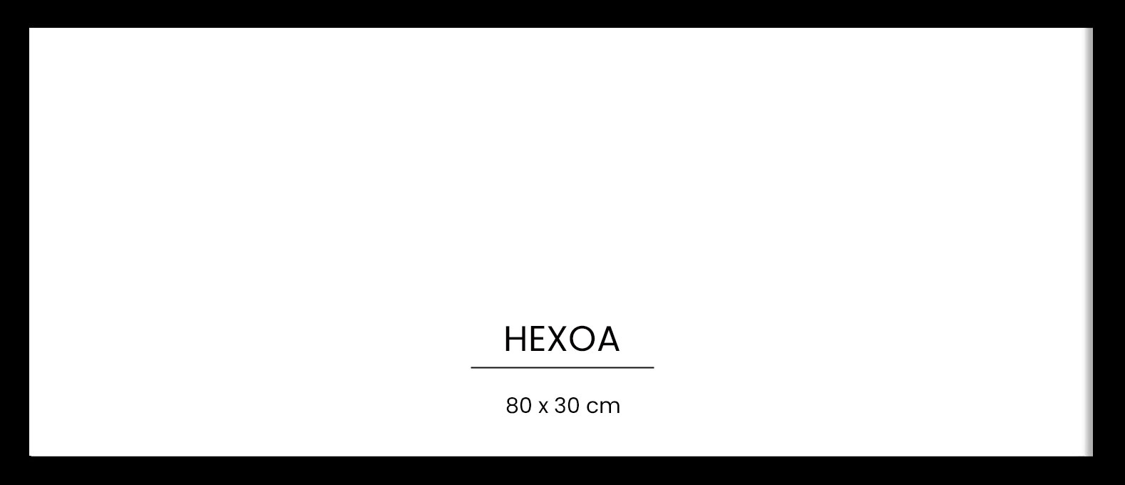 Cadre bois Noir 80x30cm, HEXOA