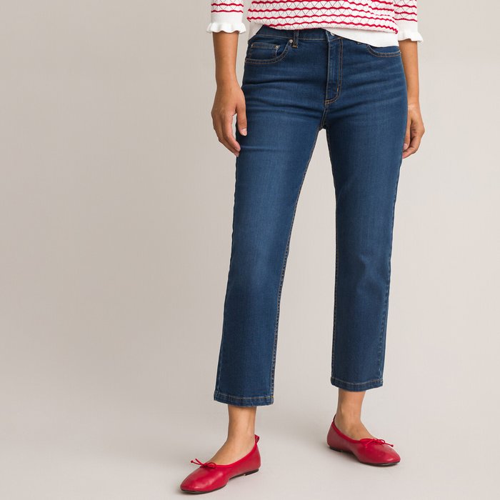 Jeans slim taglio corto, in cotone Bio LA REDOUTE COLLECTIONS image 0