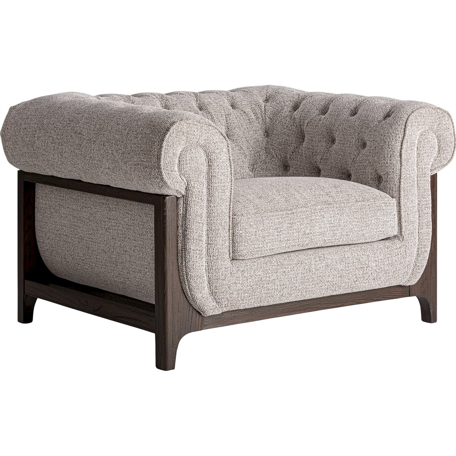 Fauteuil capitonné en bois de frêne, RECOLLECTION