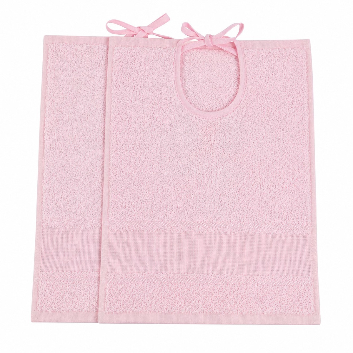 Lot de 2 bavoirs bébé à broder toile Aïda, LINANDELLE