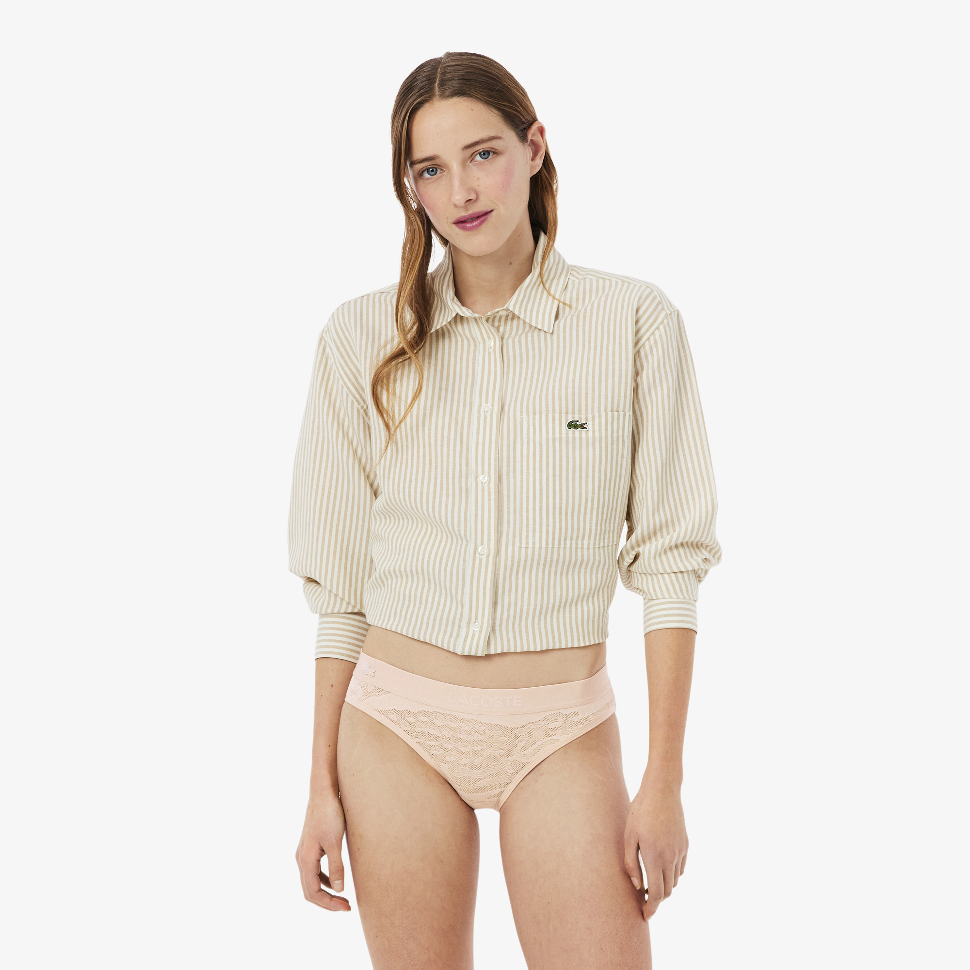 Culotte mesh ceinture siglée, LACOSTE