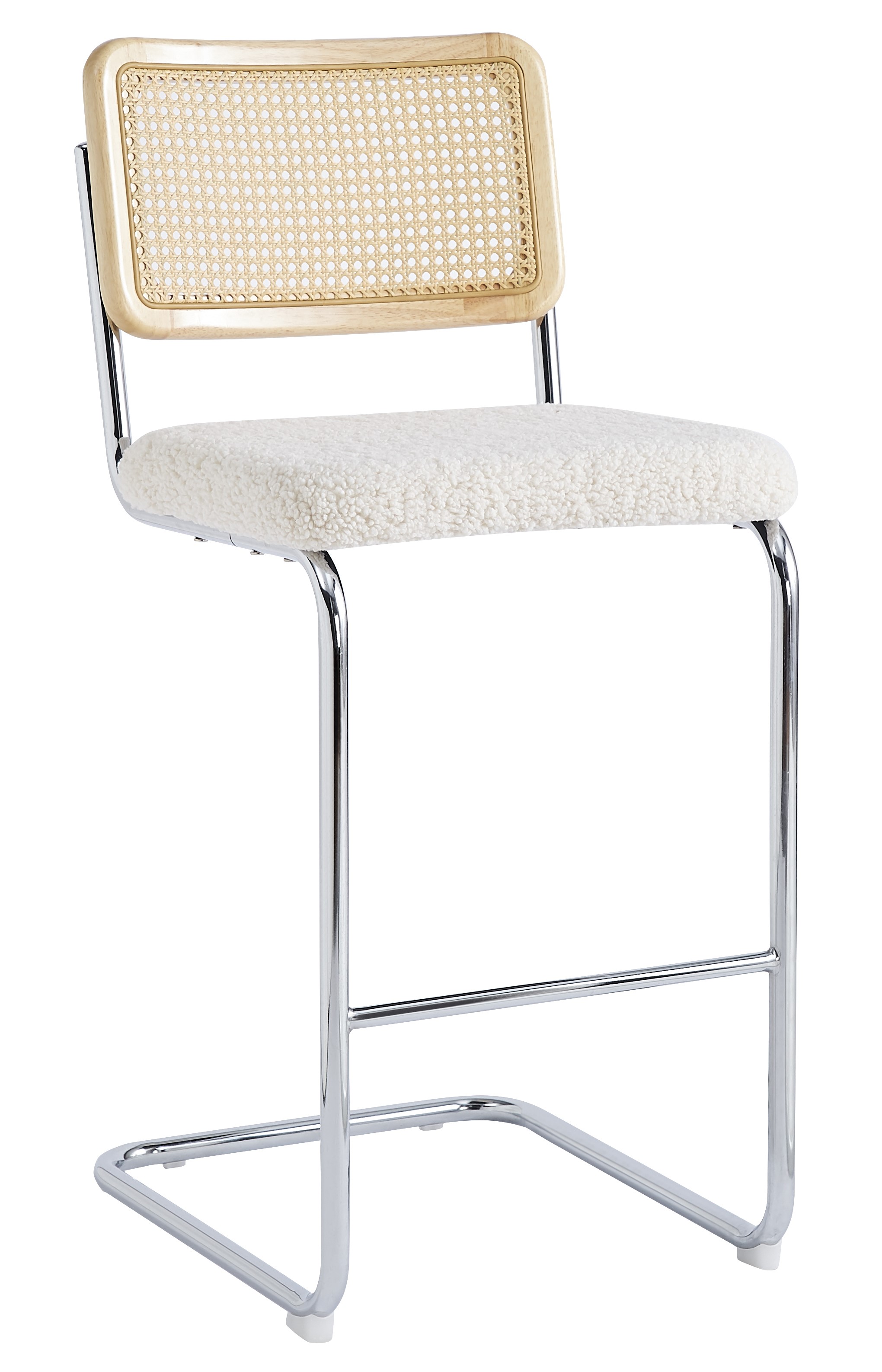Lot de 2 tabourets de bar en cannage, SOFIA, NORDLYS