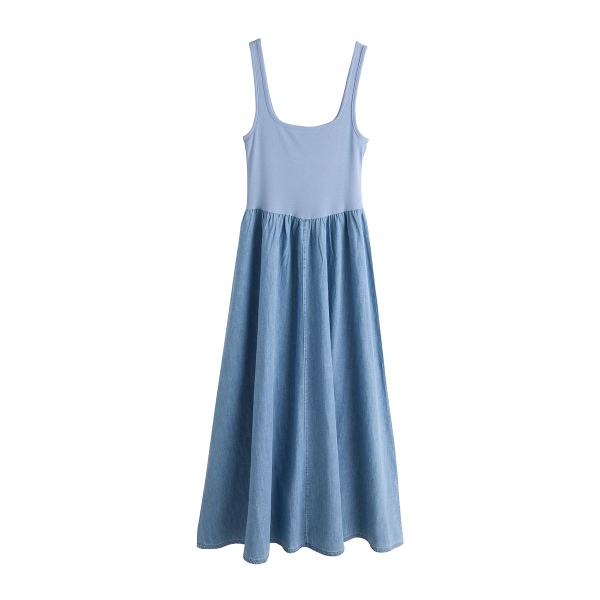 Robe longue sans manches en jersey mélangé, NEXT