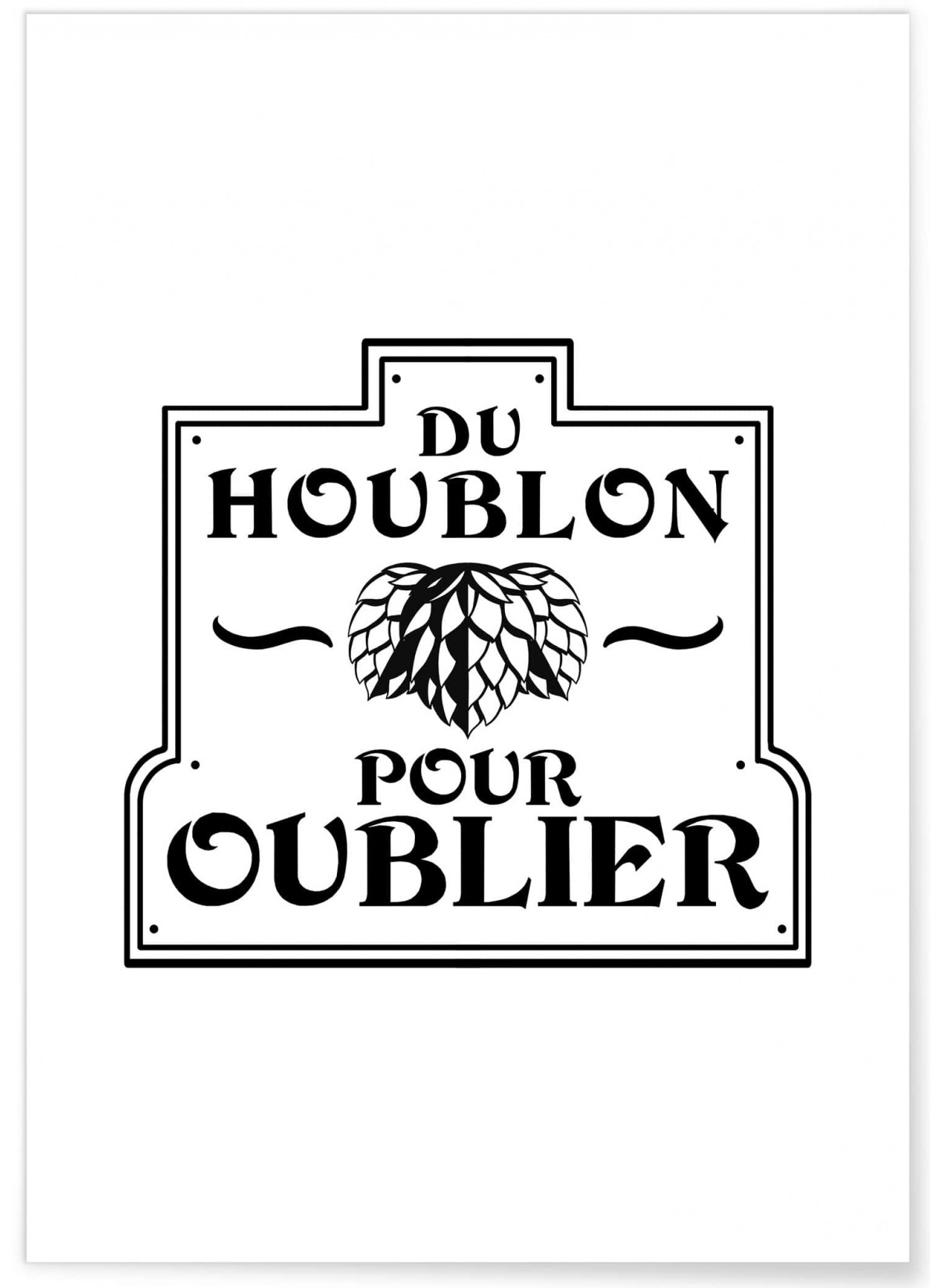 Affiche 'Houblon', L'AFFICHERIE