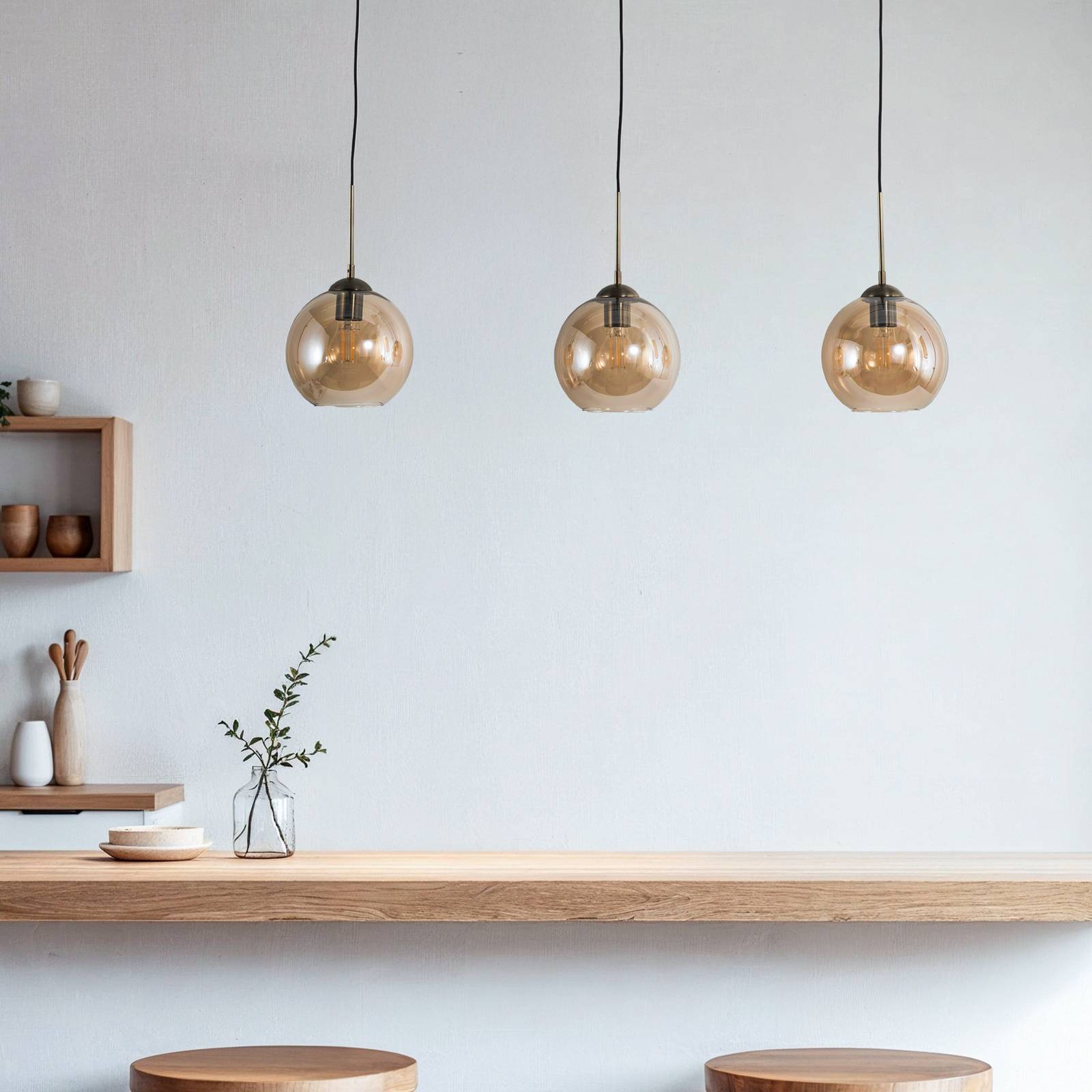 Suspension en verre moderne, Sofian, LINDBY