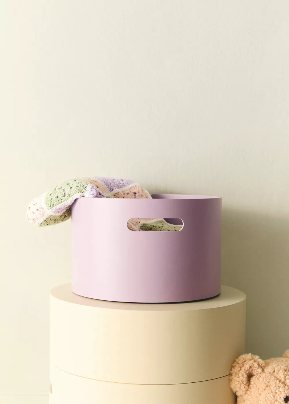 Boîte moyenne en bois pour enfant avec poignée rectangulaire, MANGO HOME