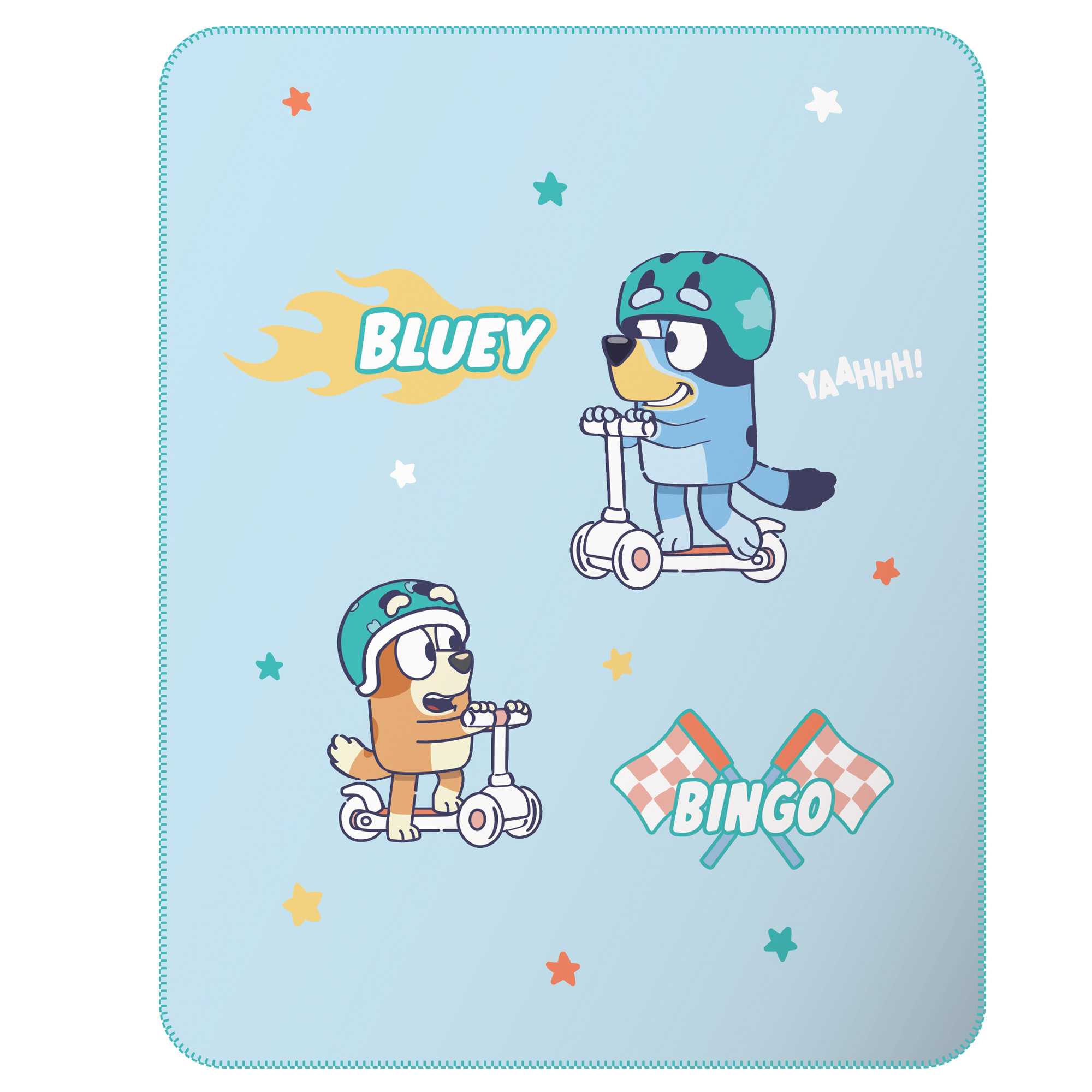 Plaid polaire imprimé, TROTINETTE, BLUEY