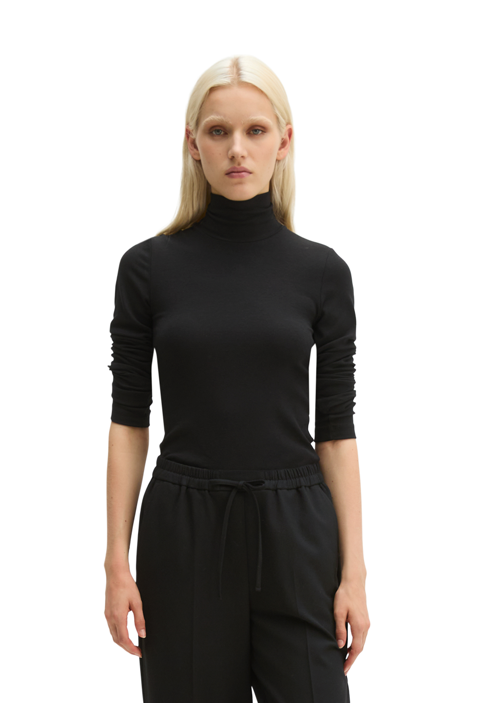 T-shirt à manches longues ajusté en mélange de TENCEL™ Modal et de coton, MARC O'POLO