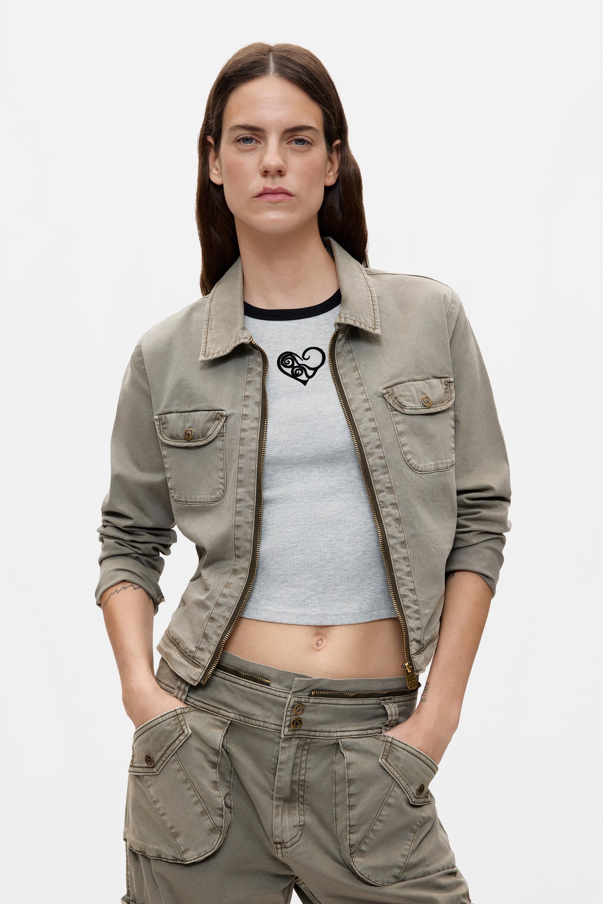 Pantalon combiné en lyocell, DESIGUAL