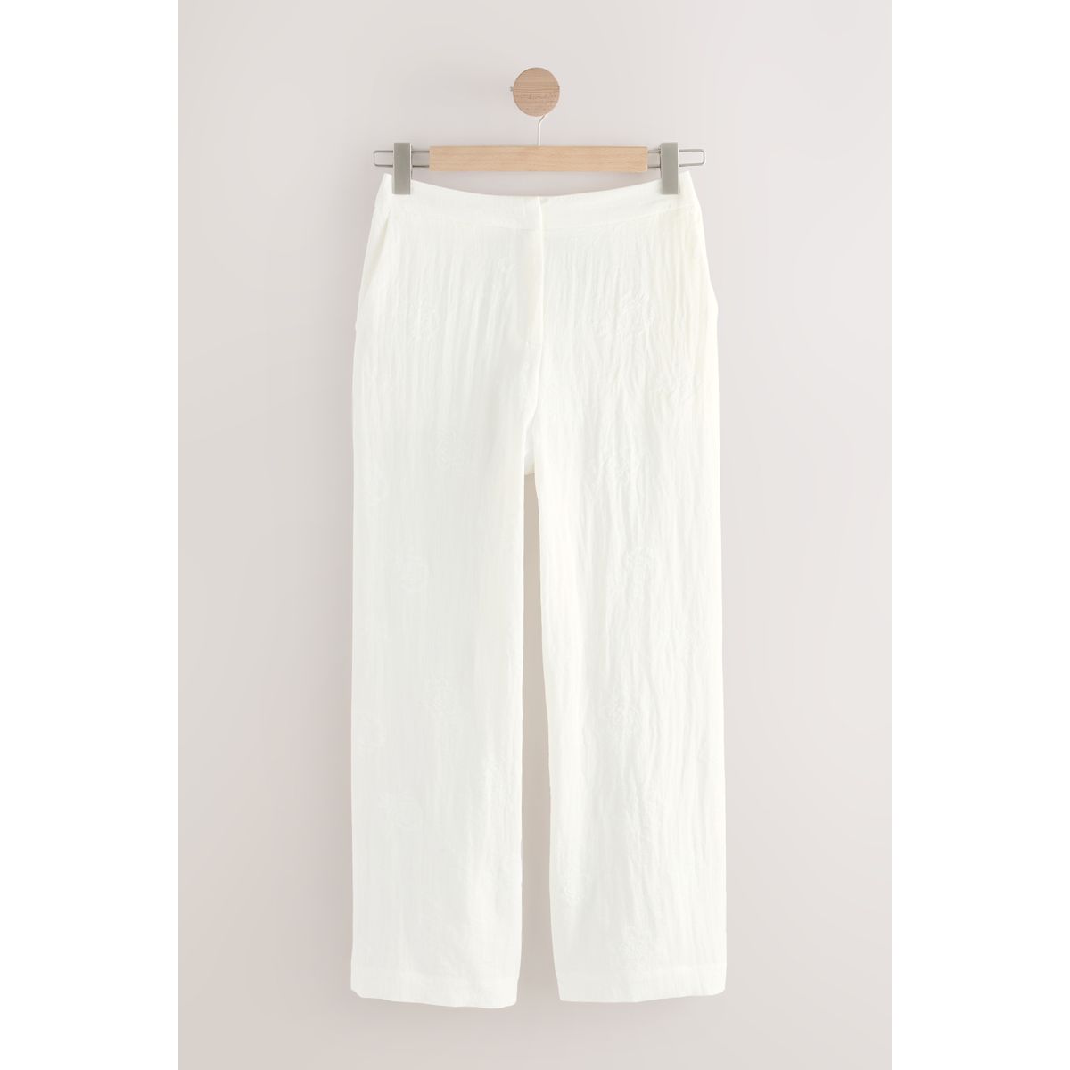 Pantalon large embossé, NEXT