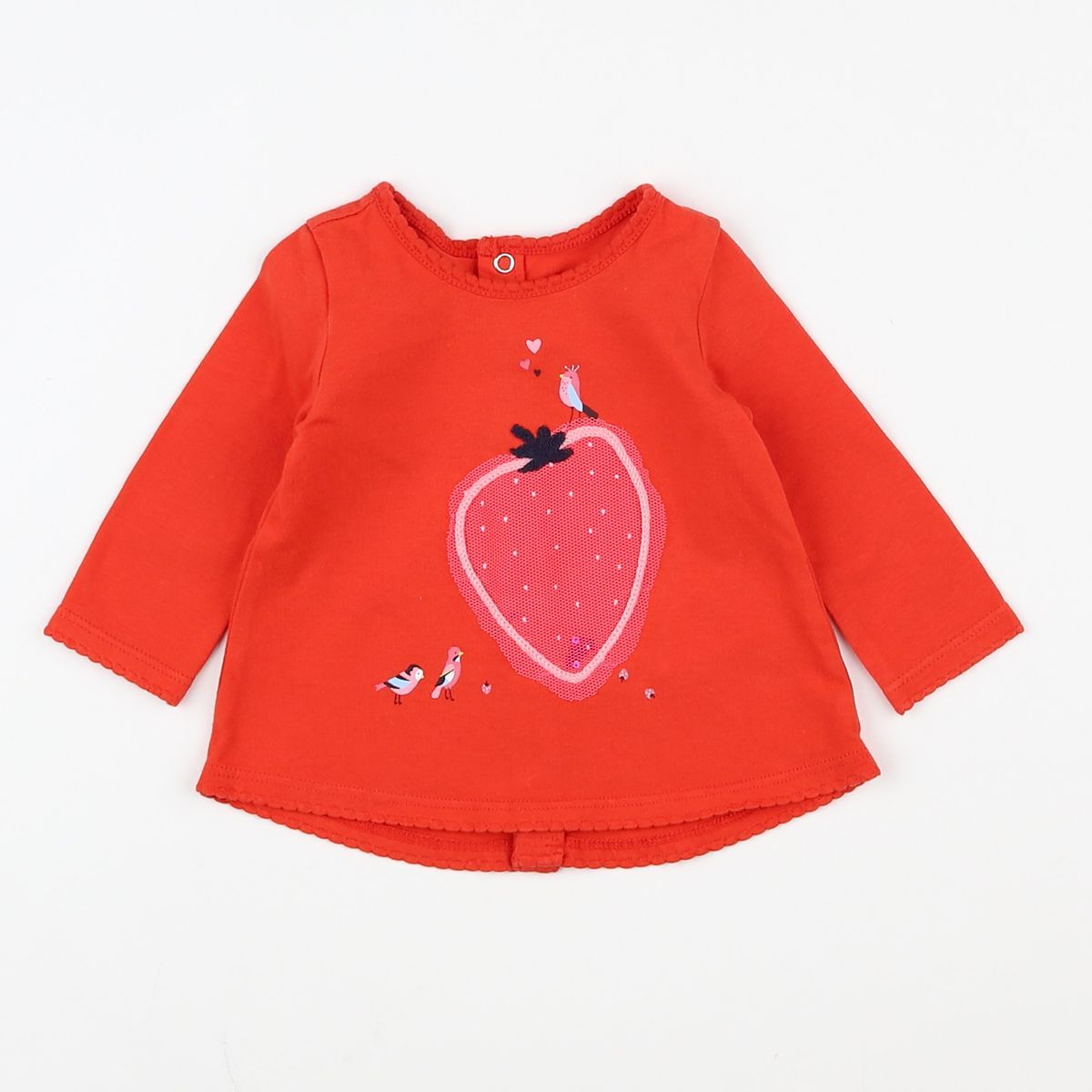 Tee-shirt Catimini Pour Fille 4 Ans - Manches Courtes - Motif Fantaisie Rose Tendre - Neuf Avec étiquettes