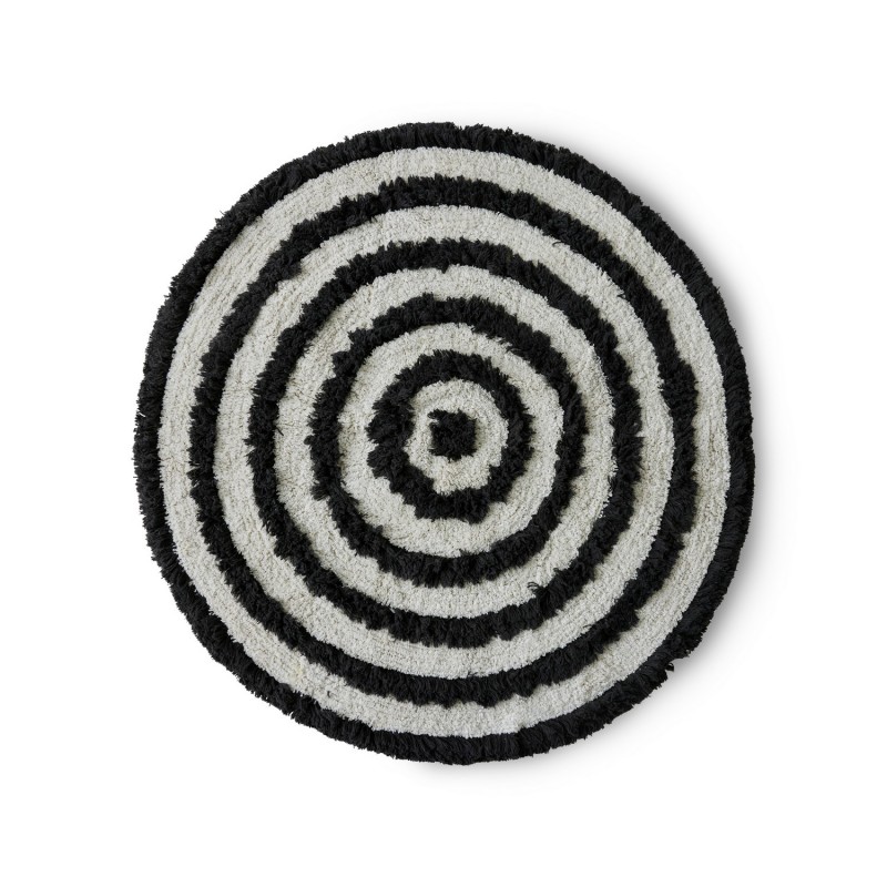 Tapis rond original coton tufté, HKLIVING