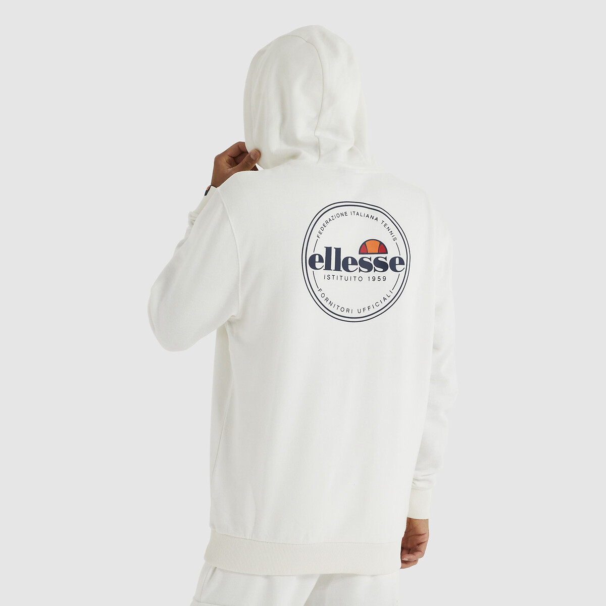 Cotton mix hoodie white Ellesse | La Redoute