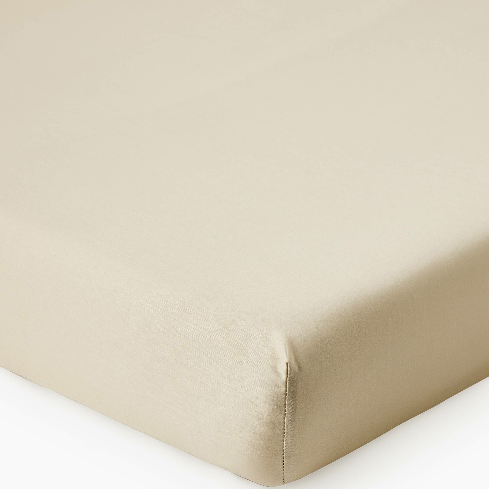 Drap housse, satin de coton bio, MONOPRIX