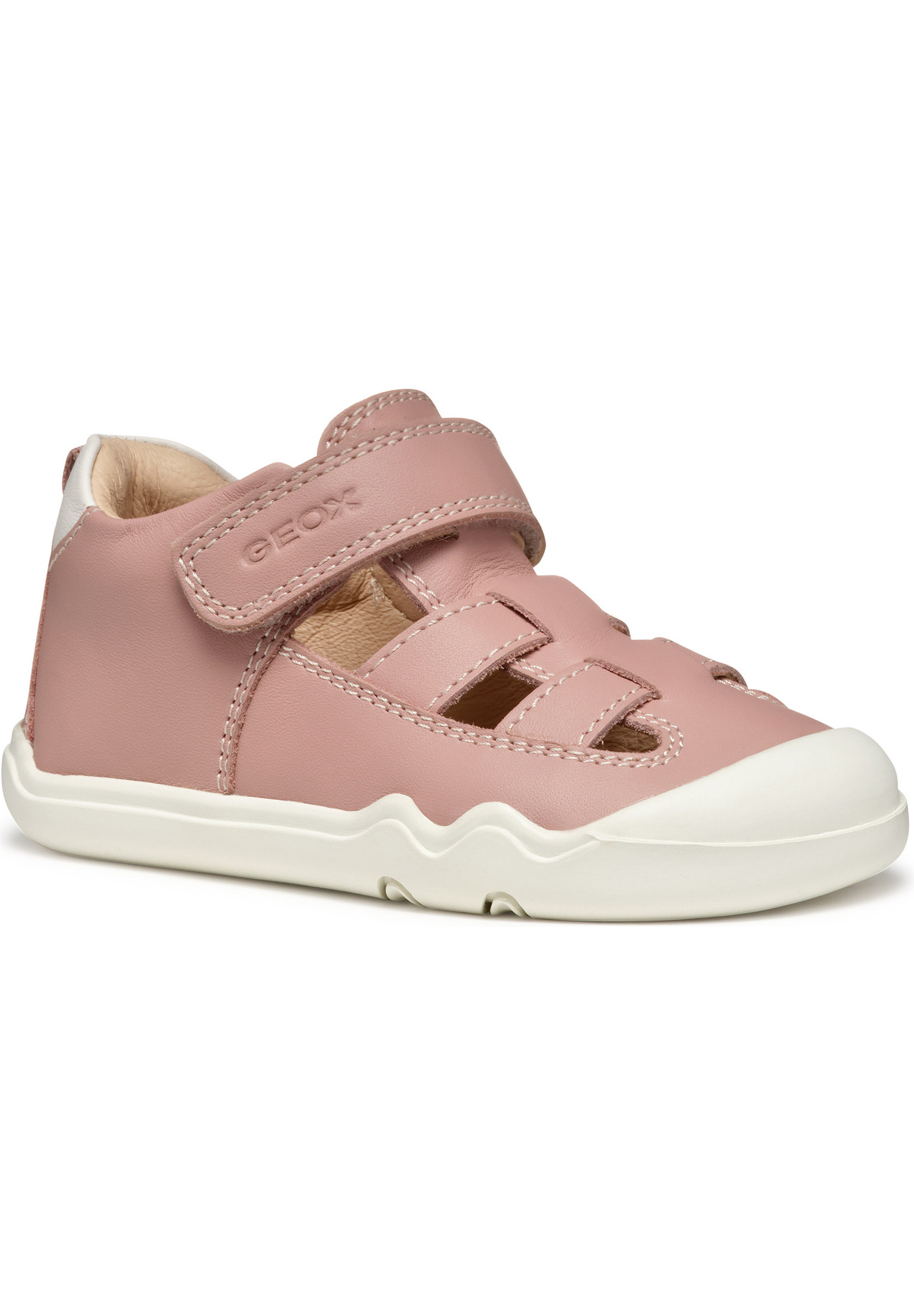 Sandales fermées cuir barefoot Steppieup, GEOX