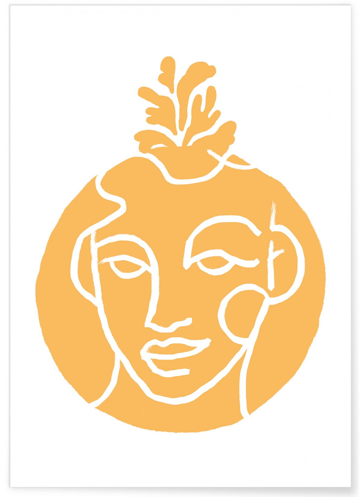 Affiche Abstract Visage 1, L'AFFICHERIE