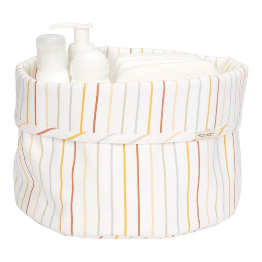 Panier de commode rond Vintage Sunny Stripes, LITTLE DUTCH