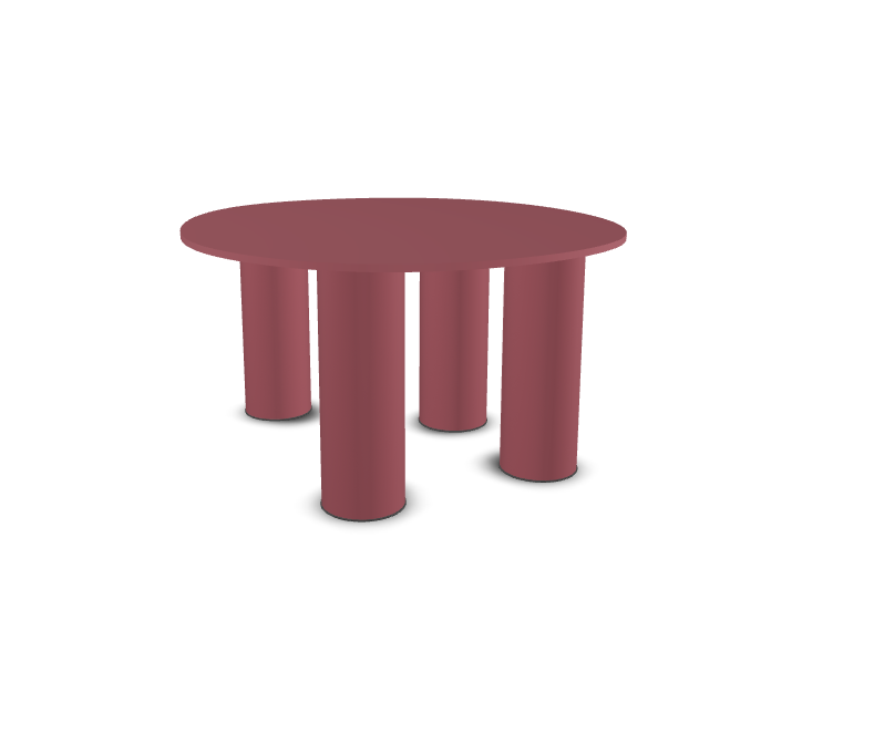Table basse design ronde en métal, L.69 , HYPPO, SCAB DESIGN