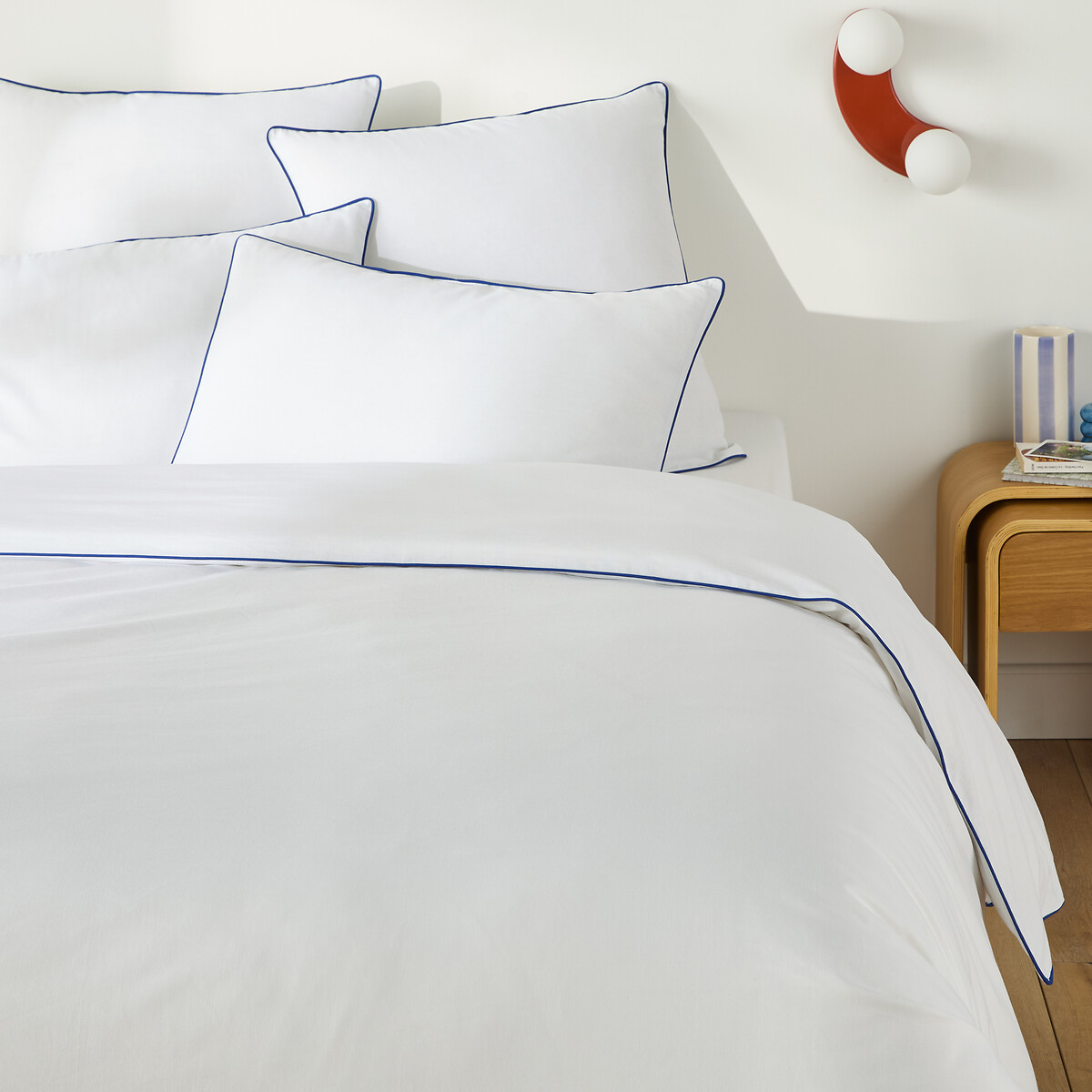 Macha Plain Cotton Duvet Cover, LA REDOUTE INTERIEURS