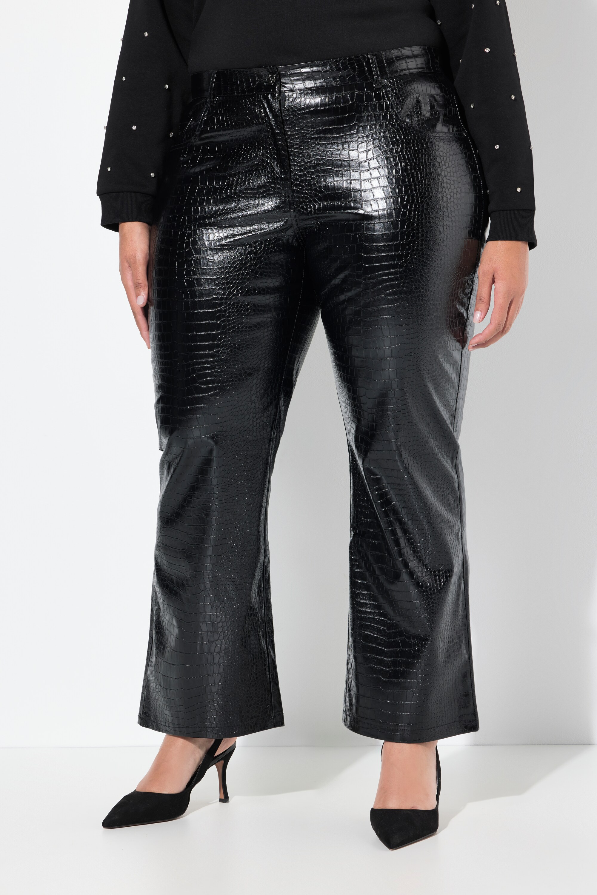 Pantalon large en similicuir Mary, ULLA POPKEN
