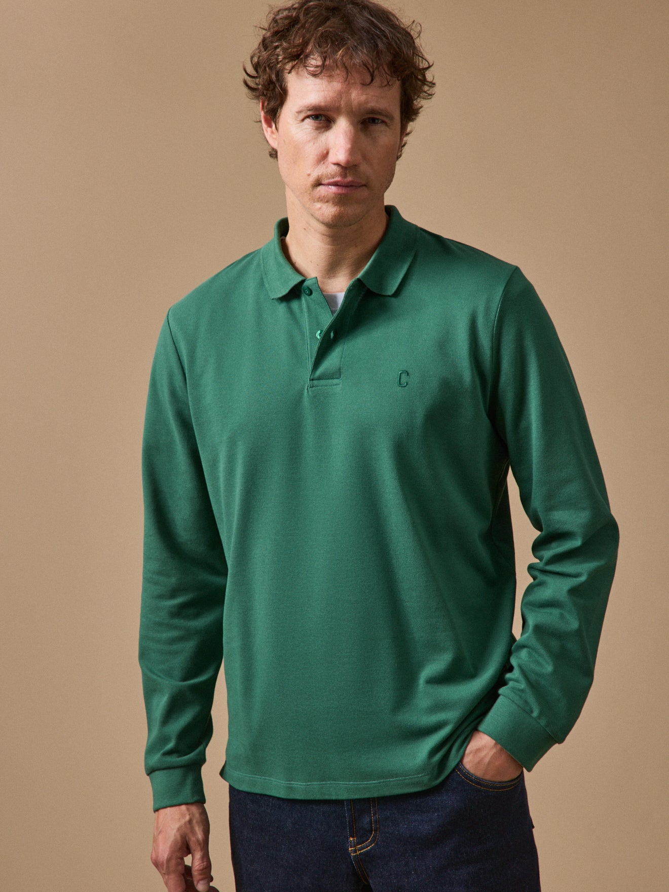 Polo maille piquée coton biologique, CYRILLUS