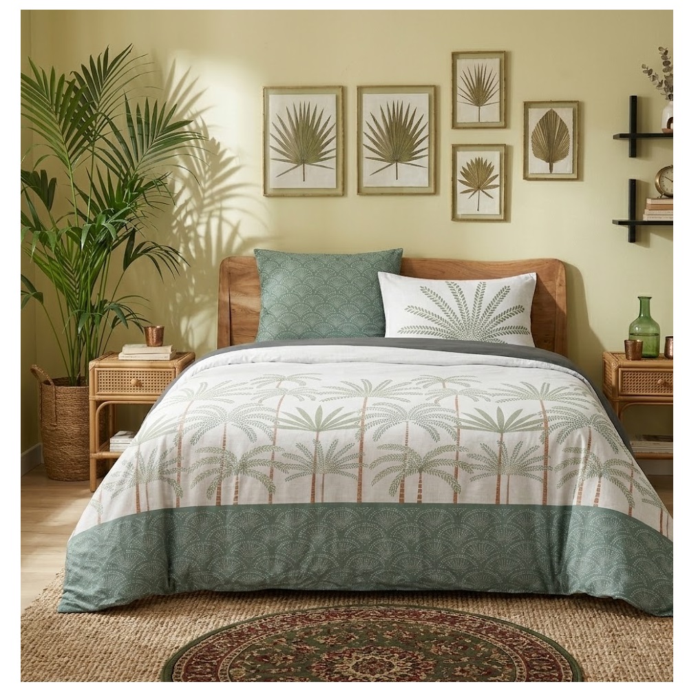 Parure de lit Collection Sous les palmiers, EDEN