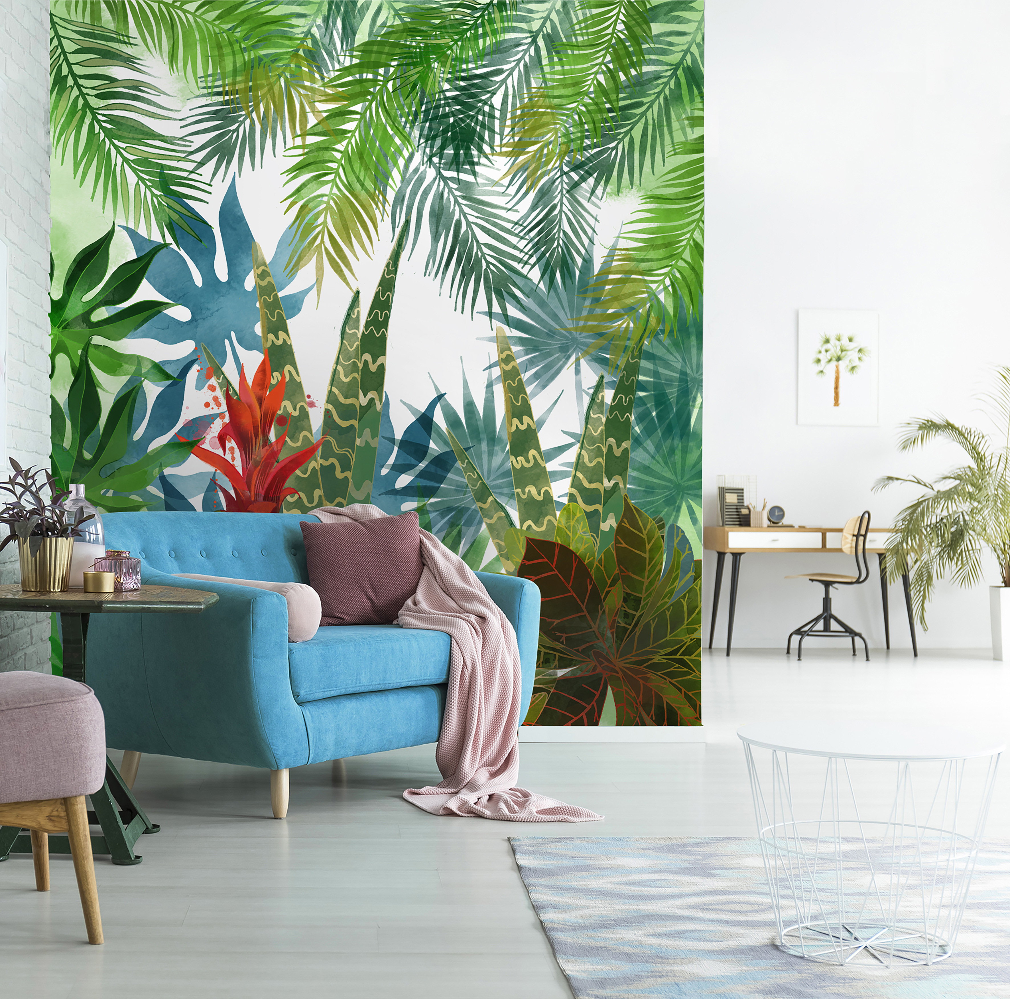 Papier peint panoramique PETITE JUNGLE, LE PAPIERS DE NINON