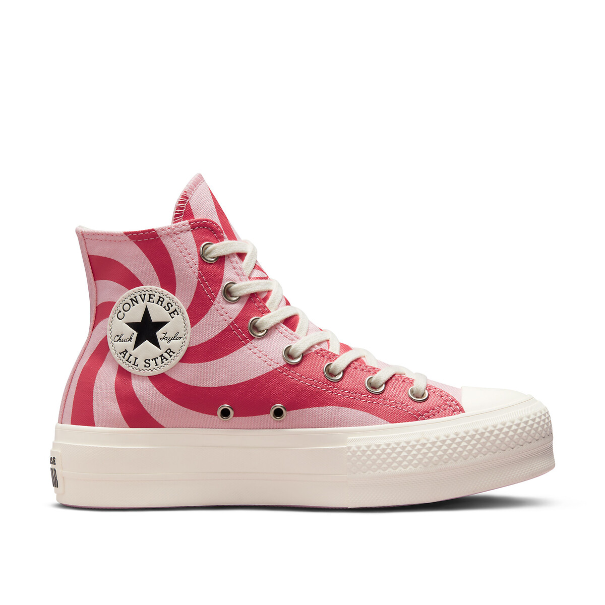 Chuck taylor lift hi colour candy canvas high top trainers, pink, Converse La Redoute