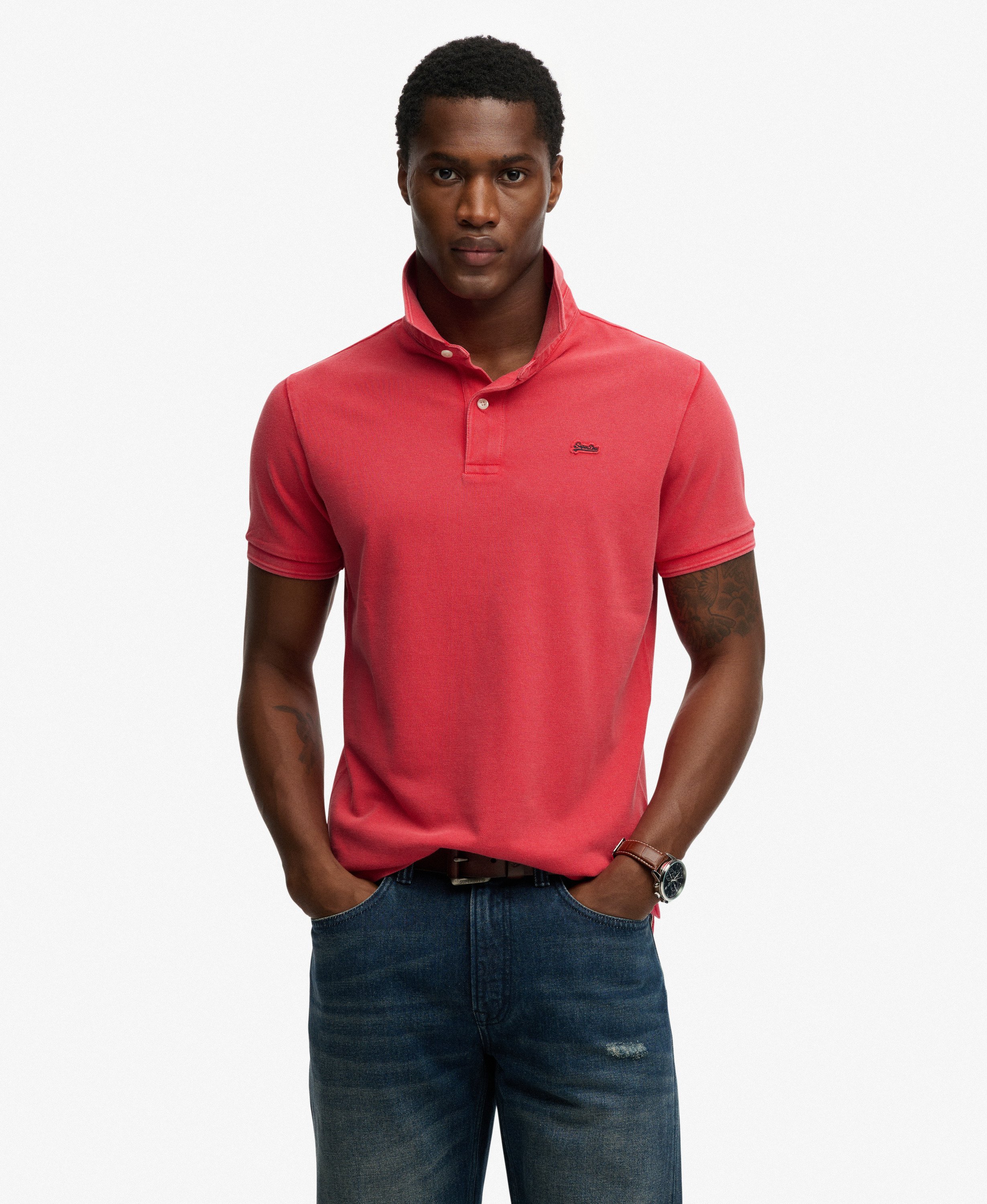 Polo Classic Pique Coupe Décontractée, SUPERDRY