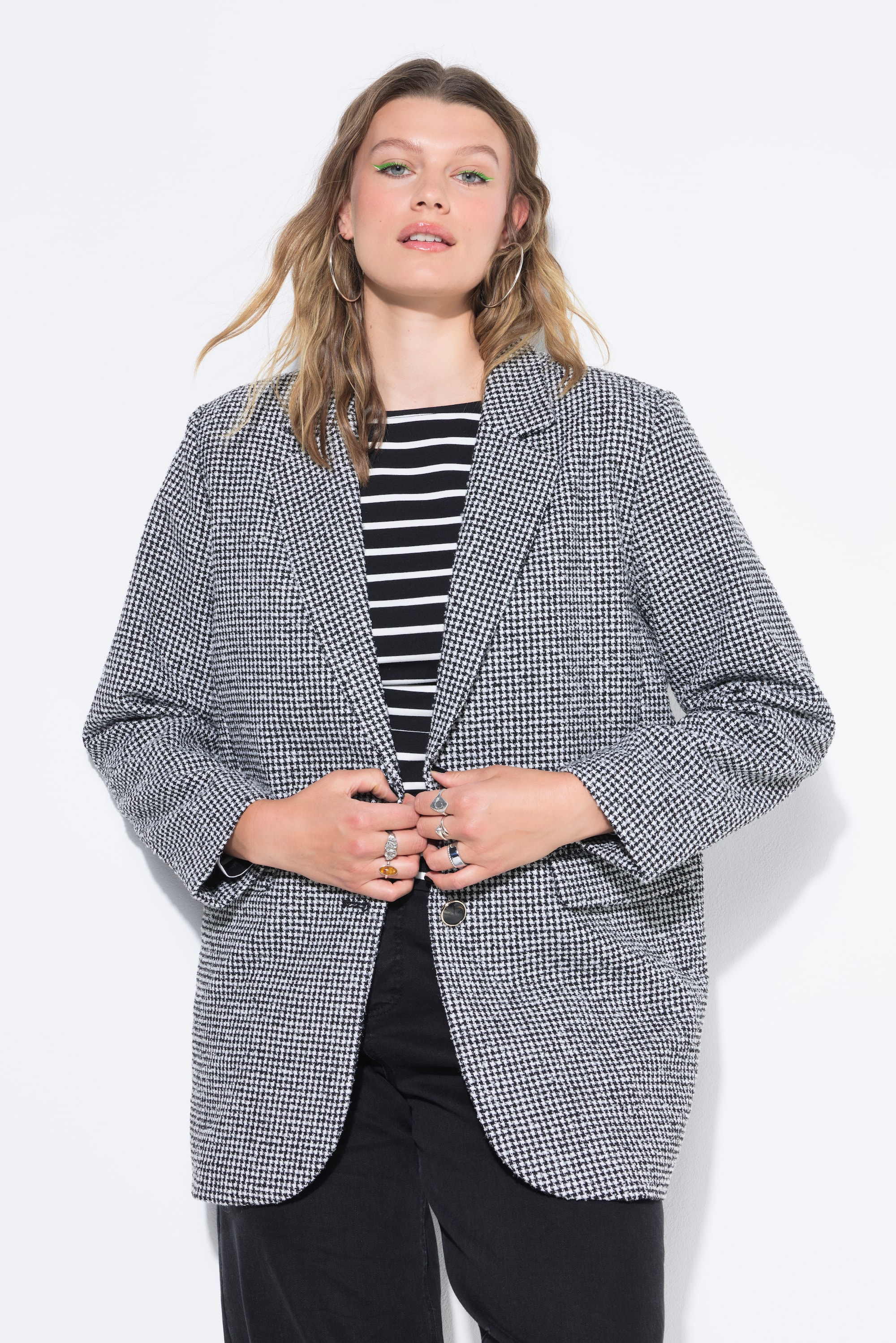Blazer oversize à motif pied-de-coq, STUDIO UNTOLD