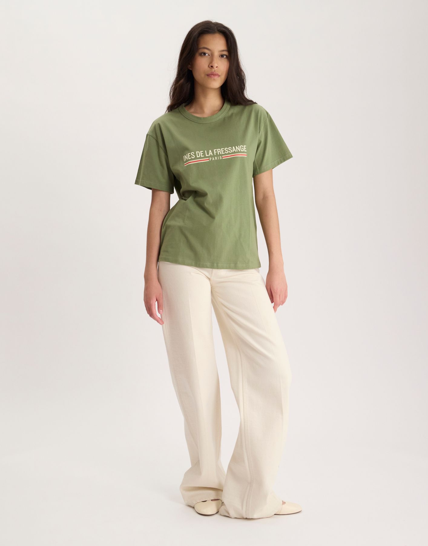 T-shirt Maxence en coton avec logo, INES DE LA FRESSANGE PARIS