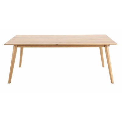 Table extensible chêne massif 180 cm allonges en option Elfy ZAGO