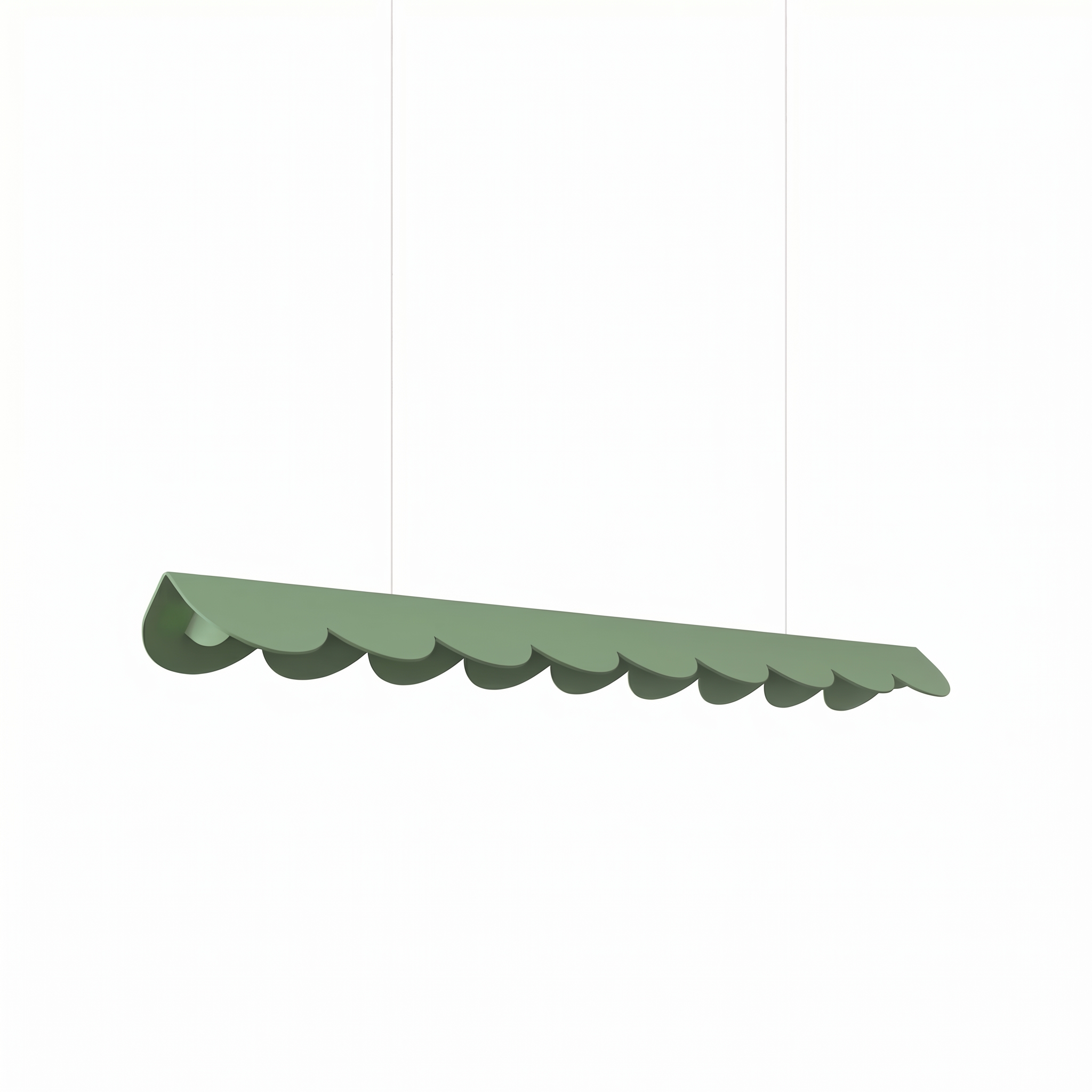 Suspension Aluminium Sauge LED 1 Biscuit, EDEN