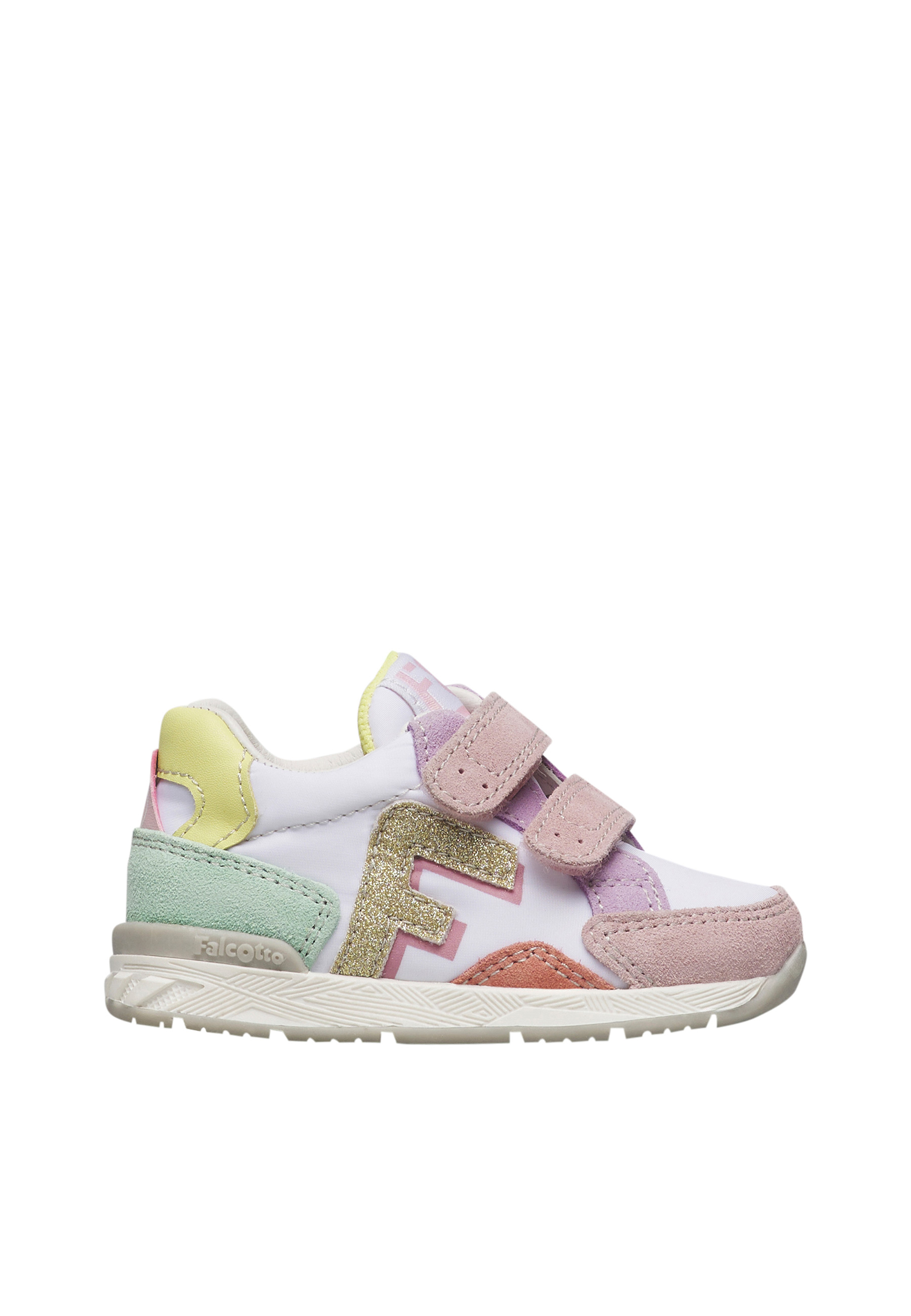 Sneakers en cuir et tissu NAERIS VL., FALCOTTO