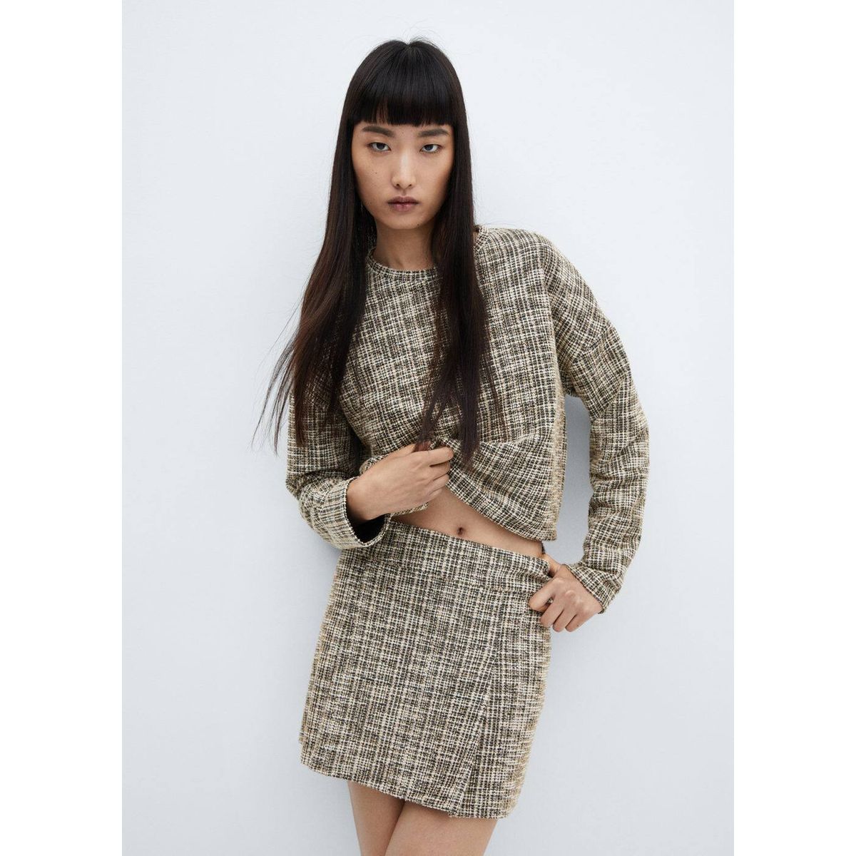 Jupe cheap tweed longue