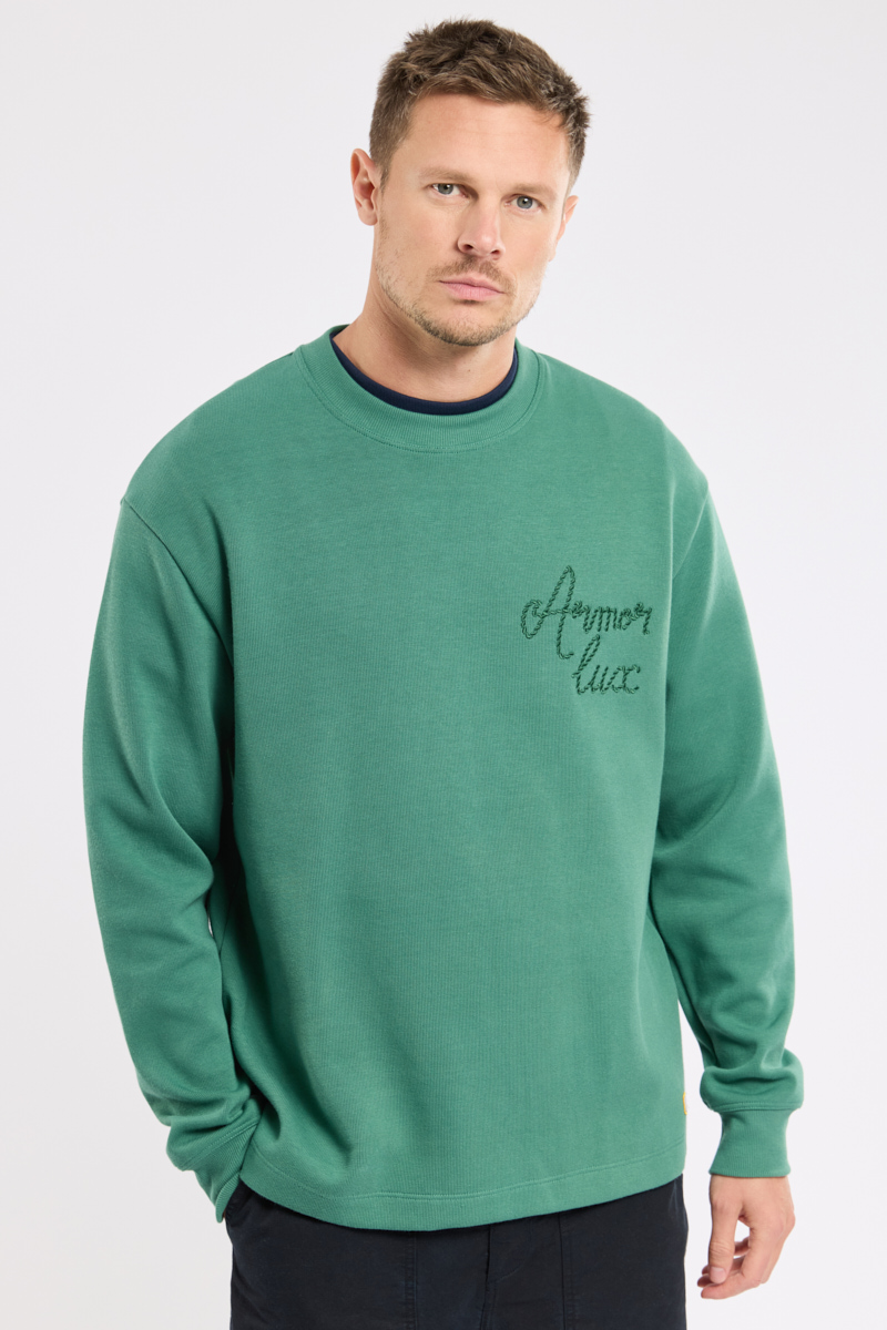Sweat brodé Héritage en coton épais HERITAGE, ARMOR-LUX