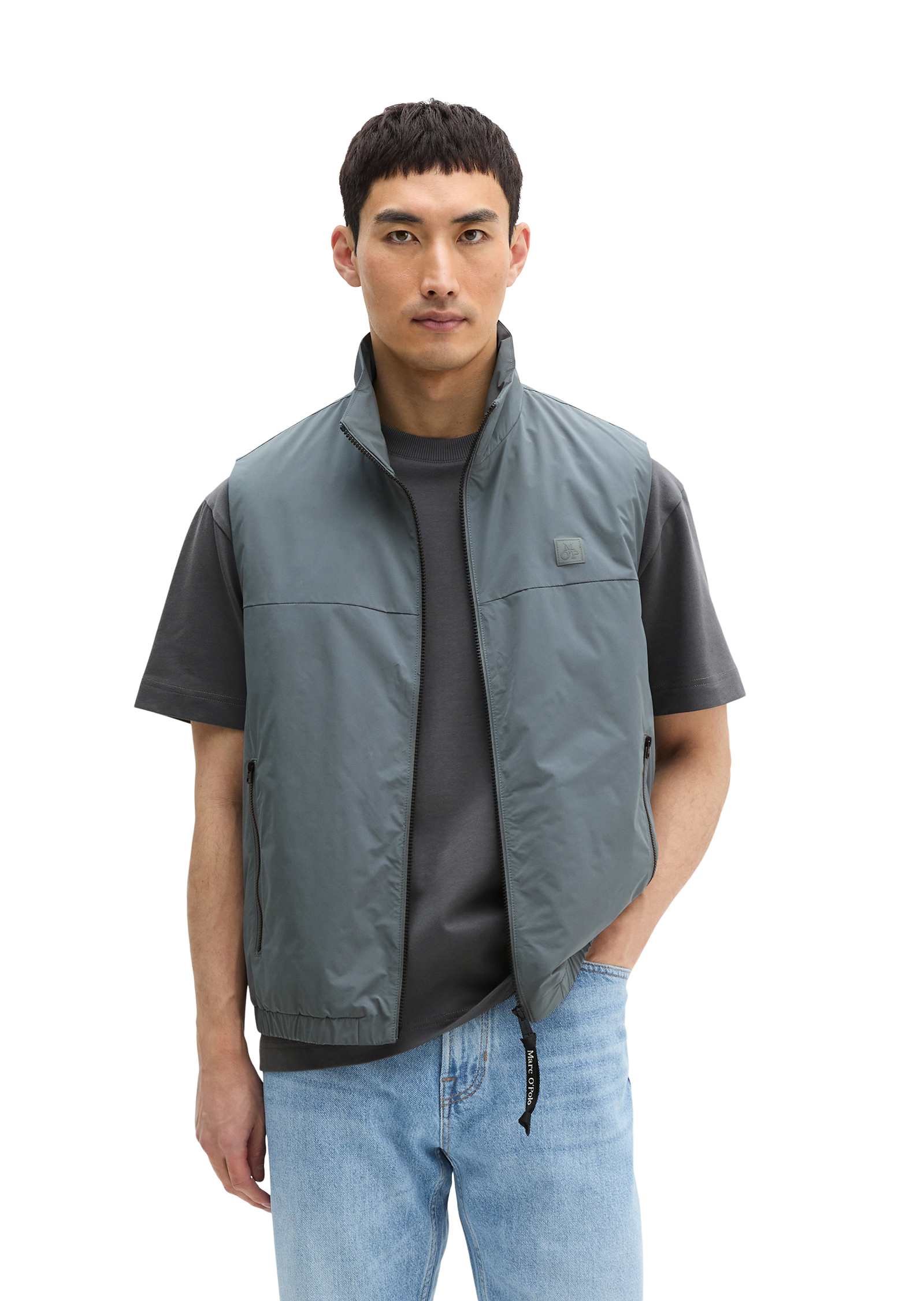 Gilet Outdoor regular en polyester recyclé, MARC O'POLO